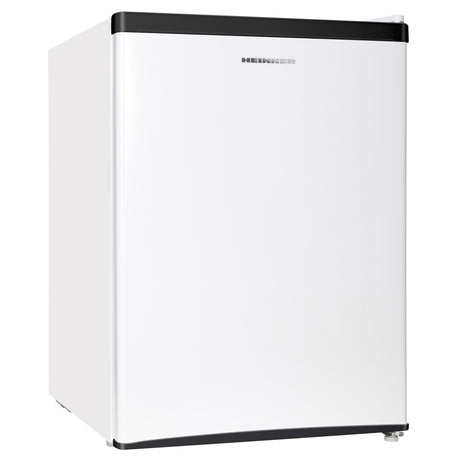 Heinner HMB-M66E Minibar Kühlschrank – 66 Liter – mechanischer Thermostat – umschaltbare Tür – weiß – 5 Jahre – Produktfoto