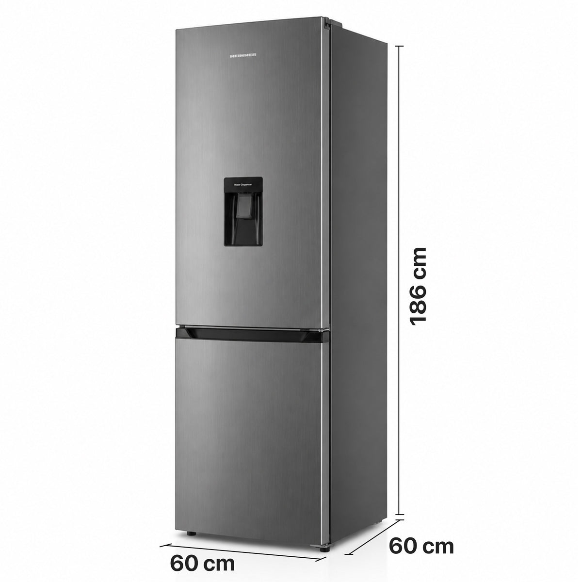 Heinner Kühl-Gefrierkombination HCNF-HM291INVXWDE – 291 L – No Frost – Inverter – Wasserspender – Edelstahl – 5 – Bild 3