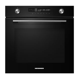 Heinner Einbau-Backofen HBO-M7212GCDRP-GBK – 72 Liter – 60 cm – Schwarzglas