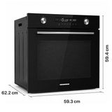 Heinner Einbau-Backofen HBO-M7212GCDRP-GBK – 72 Liter – 60 cm – Schwarzglas – Bild 3
