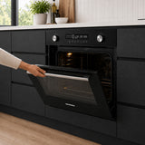 Heinner Einbau-Backofen HBO-M7212GCDRP-GBK – 72 Liter – 60 cm – Schwarzglas – Bild 9