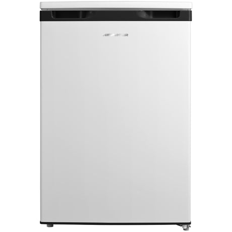 Heinner HF-M113E Tischkühlschrank – 113 L – LED-Beleuchtung – umkehrbare Tür – weiß – Energieeffizienzklasse E – Produktfoto