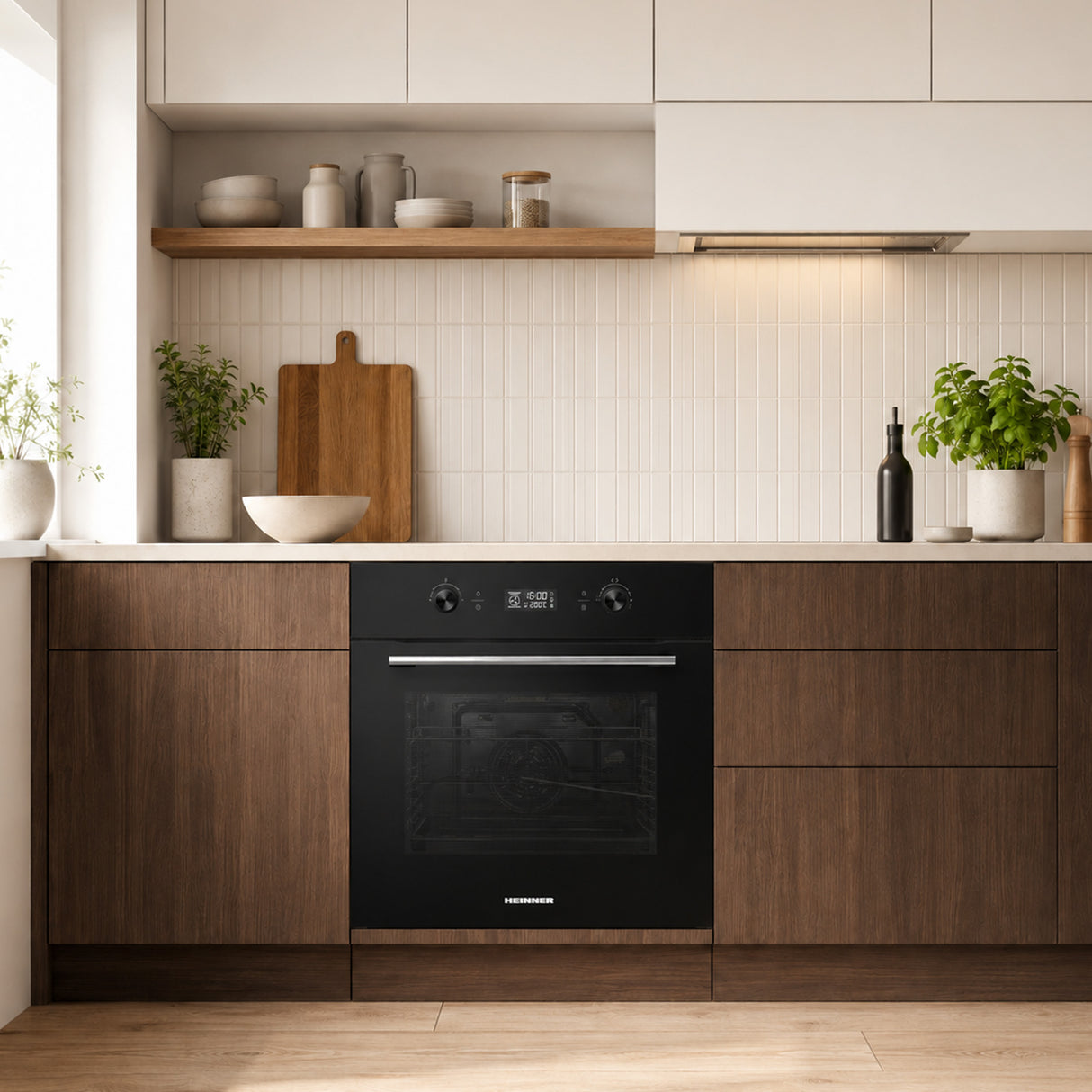 Heinner Einbaubackofen HBO-M7010GCDRP-GBK – 70 L – pyrolytische Selbstreinigung – Heißluft, Grill, Fermentation – Bild 5