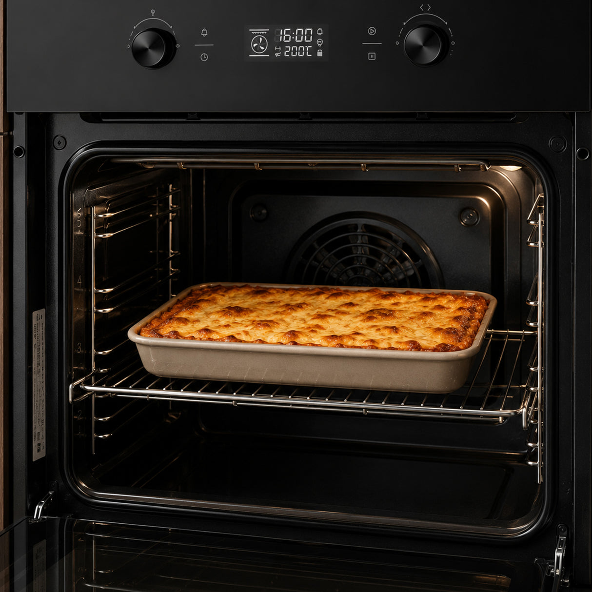 Heinner Einbaubackofen HBO-M7010GCDRP-GBK – 70 L – pyrolytische Selbstreinigung – Heißluft, Grill, Fermentation – Bild 8