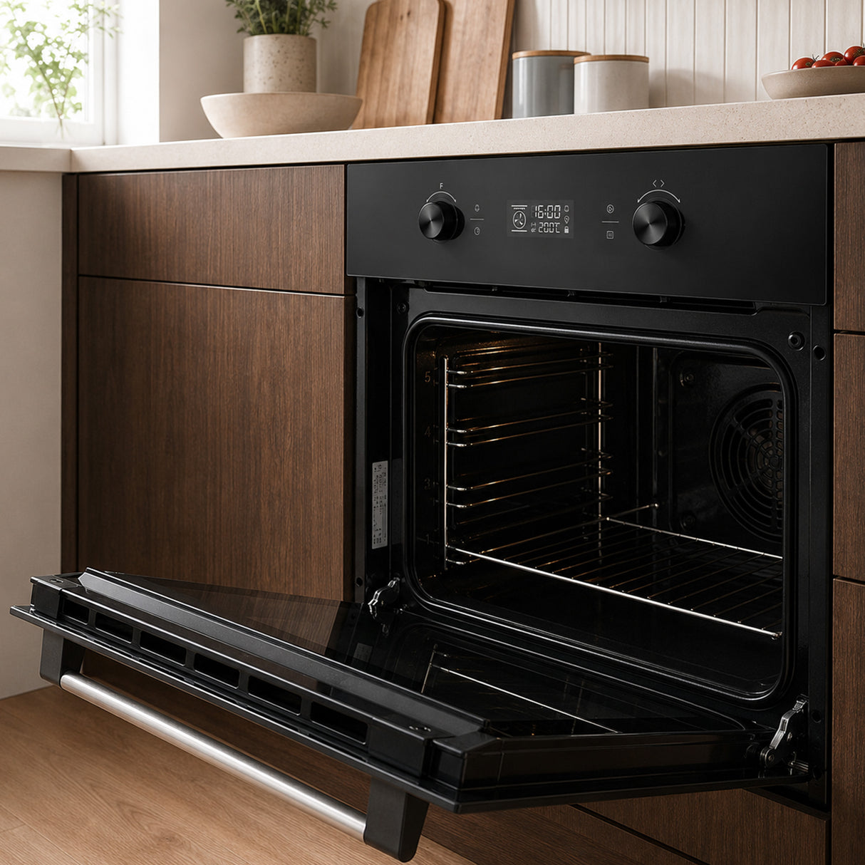 Heinner Einbaubackofen HBO-M7010GCDRP-GBK – 70 L – pyrolytische Selbstreinigung – Heißluft, Grill, Fermentation – Bild 9