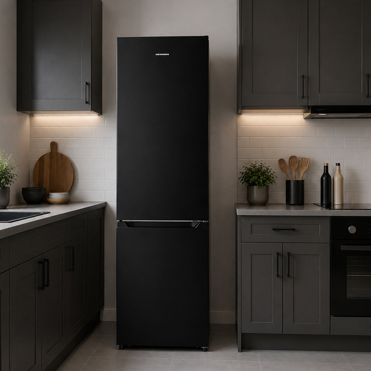 Heinner Kühl-Gefrierkombination HCNF-HM253INVBKE – Full No Frost – Inverter Kompressor – Schwarz – Bild 5