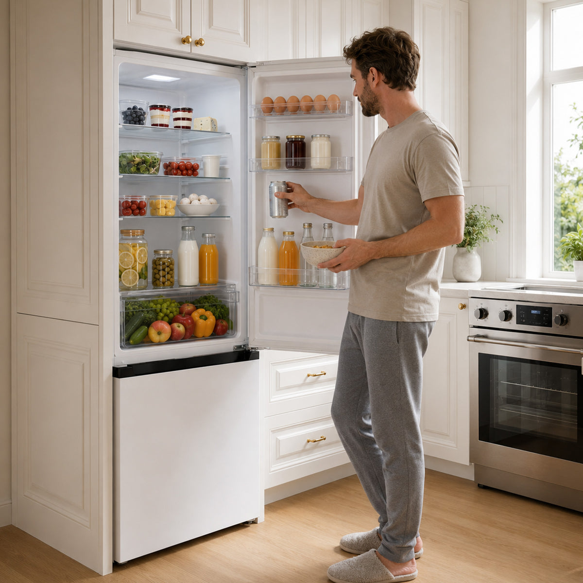 Heinner Kühl-Gefrierkombination HCNF-HM253INVE 253 Liter – No Frost – Inverter – elektronische Steuerung – weiß – 5 – Bild 8
