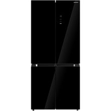 Heinner amerikanischer Side-by-Side Kühlschrank HSBS-M515MDINVHGBKE – 515 L – No Frost – Inverter – Schwarzes Glas