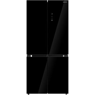 Heinner amerikanischer Side-by-Side Kühlschrank HSBS-M515MDINVHGBKE – 515 L – No Frost – Inverter – Schwarzes Glas