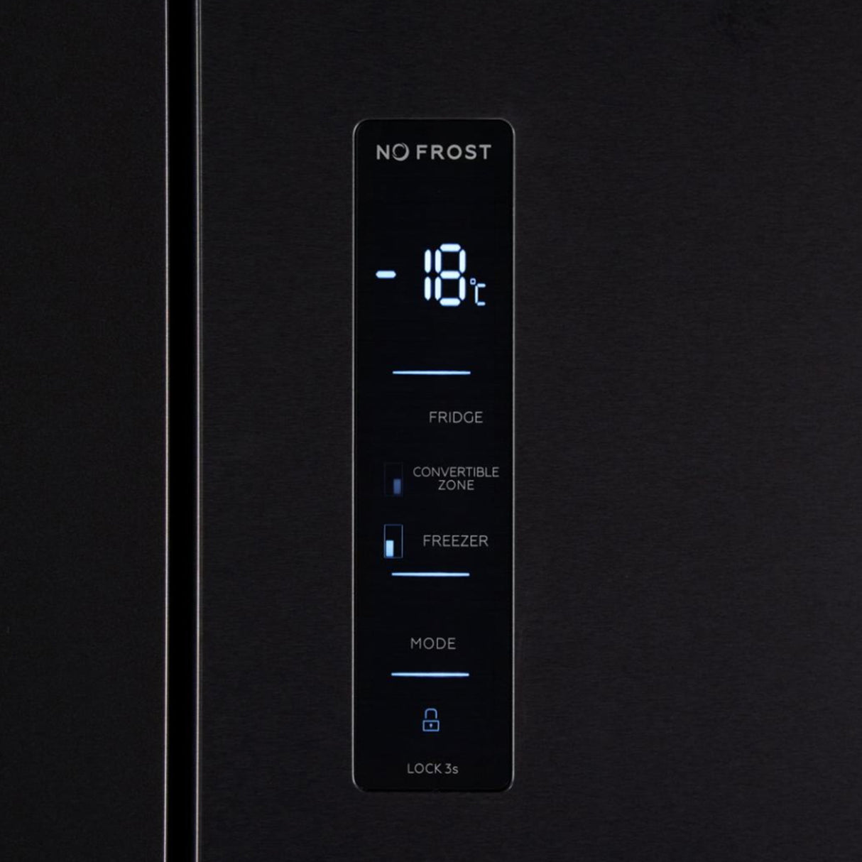 Heinner amerikanischer Side-by-Side Kühlschrank HSBS-M515MDINVHGBKE – 515 L – No Frost – Inverter – Schwarzes Glas – Bild 5