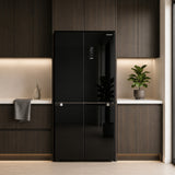 Heinner amerikanischer Side-by-Side Kühlschrank HSBS-M515MDINVHGBKE – 515 L – No Frost – Inverter – Schwarzes Glas – Bild 6