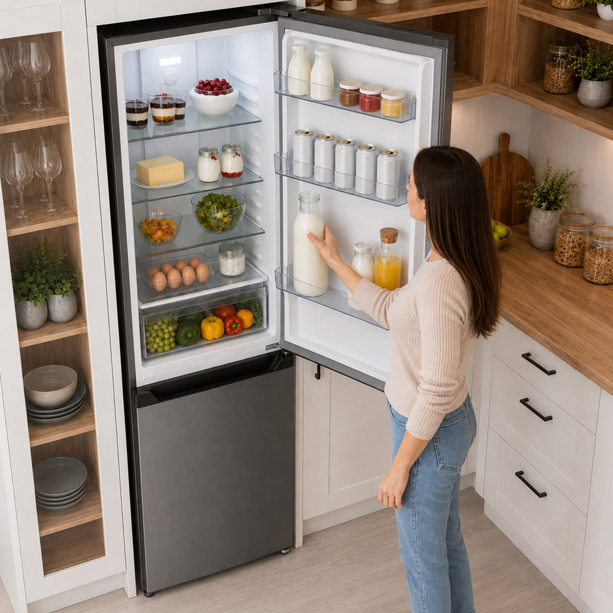 Heinner Kühl-Gefrierkombination HCNF-HM293INVXE 293 L – No Frost – Inverter – Edelstahl – 5 Jahre Garantie – Bild 10