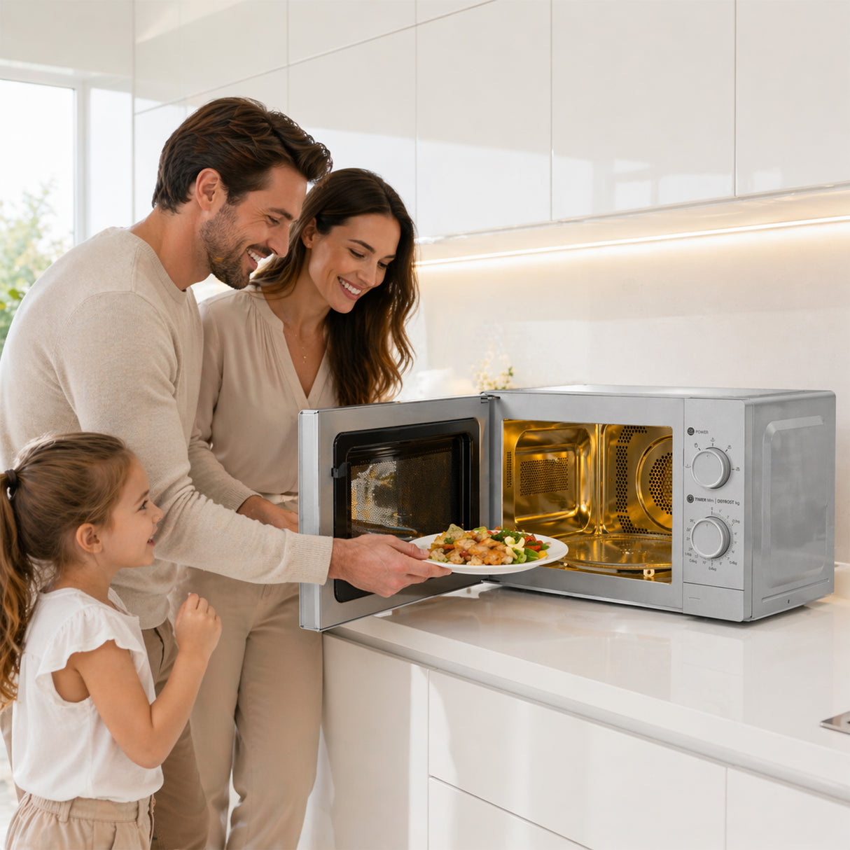 Heinner Mikrowelle HMW-MD20MSL – freistehend – 20 Liter – 700W – Silber – Bild 9
