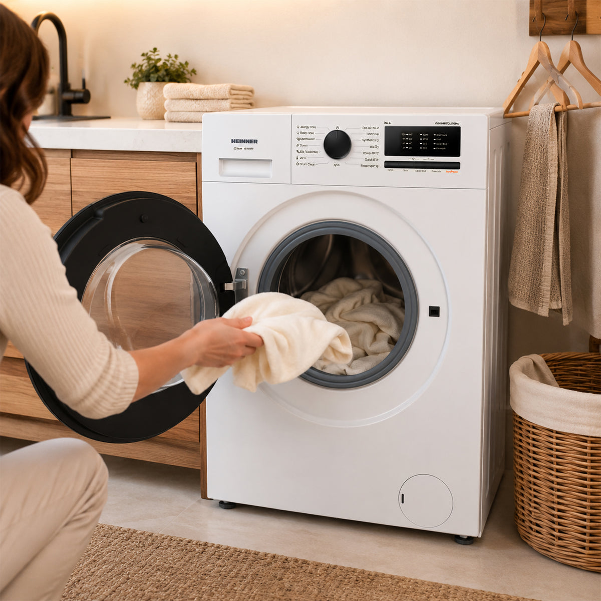 Heinner Waschmaschine HWM-HMN7012IVSMA – 7 kg – Inverter – Energieeffizienzklasse A – Bild 8