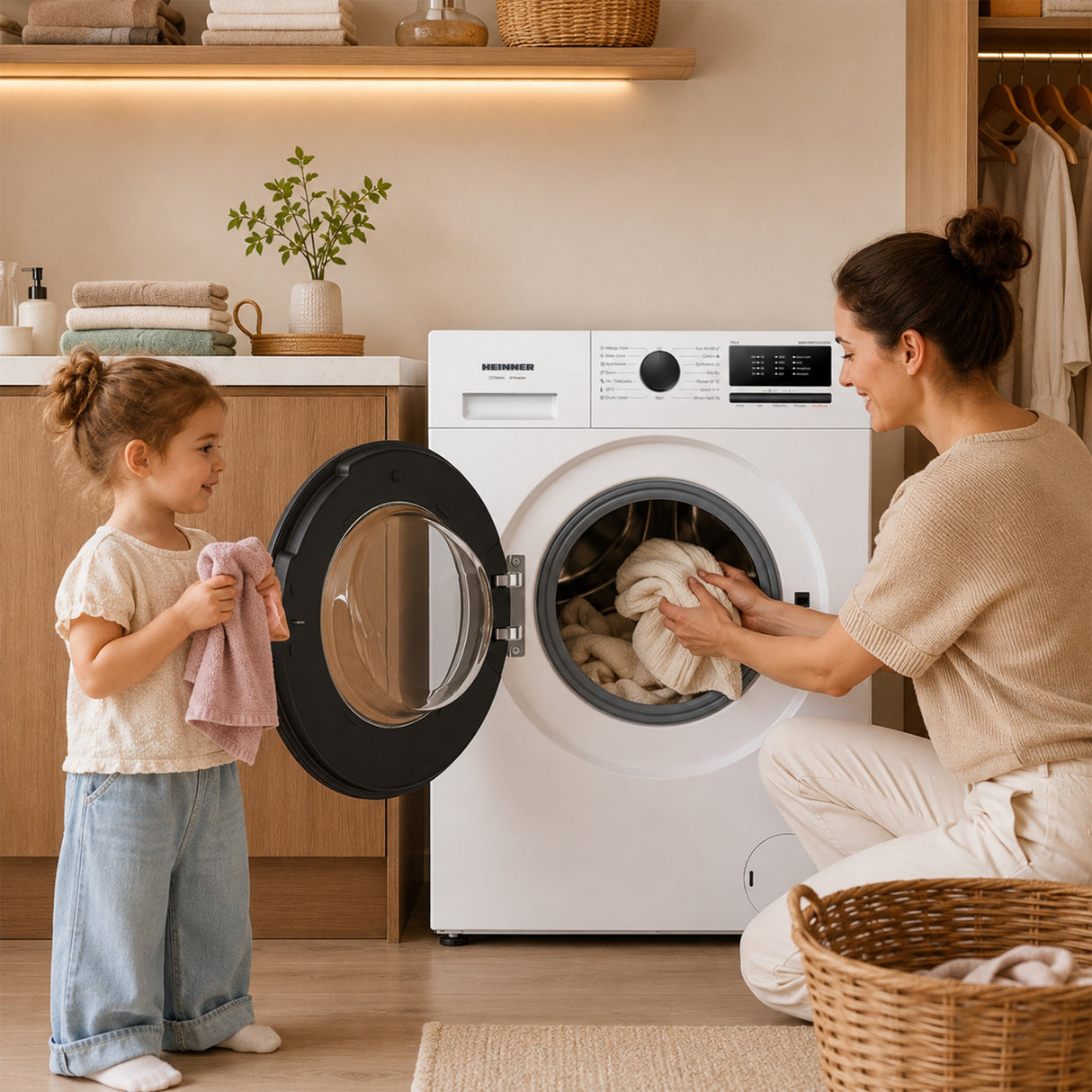Heinner Waschmaschine HWM-HMN7012IVSMA – 7 kg – Inverter – Energieeffizienzklasse A – Bild 9