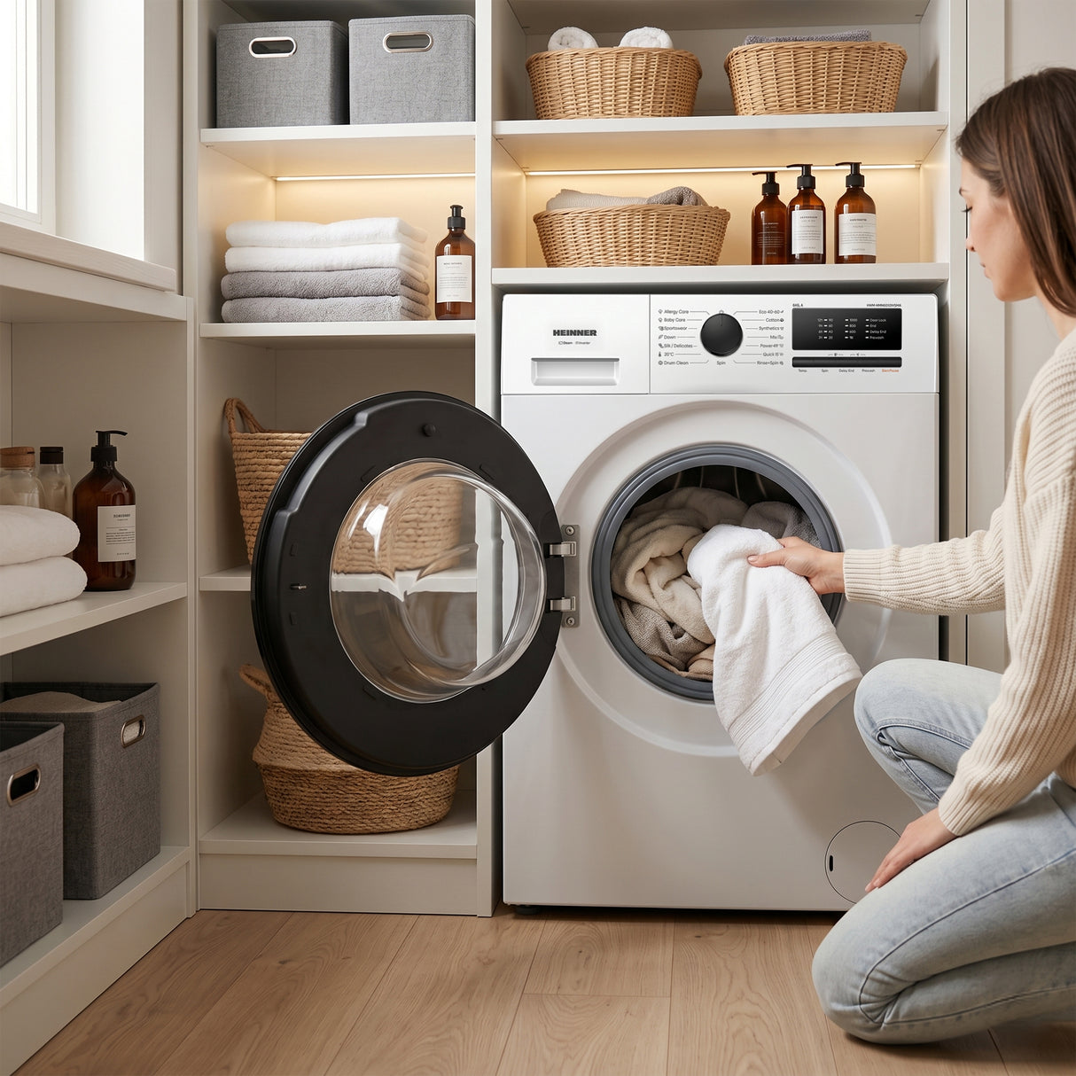 Heinner Waschmaschine HWM-HMN6010IVSMA – 6 kg – 1000 U/min – Energieeffizienzklasse A – Bild 8