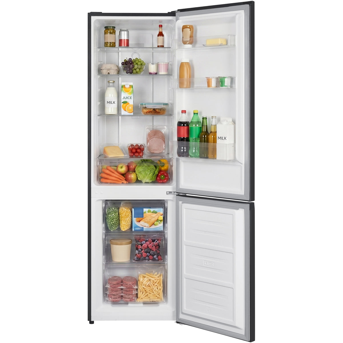 Heinner Kühl-Gefrierkombination HCNF-HM253INVDGE – 253 Liter – No Frost – Energieeffizienzklasse E – Anthrazit – Bild 2