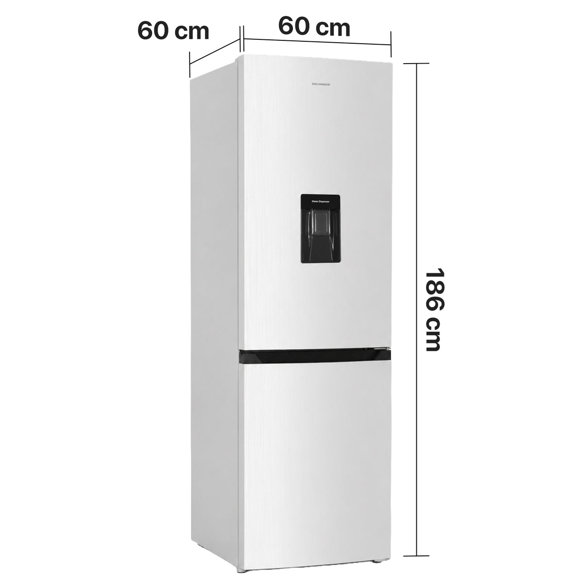 Heinner HCNF-HM291INVWDE Kühl-Gefrier-Kombination – 291 Liter – No Frost – Inverter – Wasserspender – Bild 3