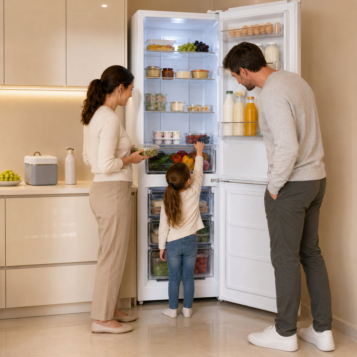 Heinner HCNF-HM293INVE Kühl-Gefrierkombination – 293 Liter – No Frost – Inverter – Energieeffizienzklasse E – Weiß – Bild 8