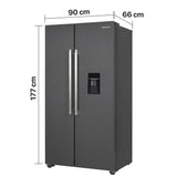 Heinner HSBS-HM529NFINVDGWDE++ Amerikanischer Kühlschrank mit Wasserspender 529 L – No Frost – Inverter Kompressor – Bild 3