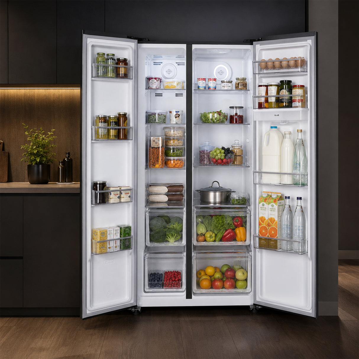 Heinner HSBS-HM529NFINVDGWDE++ Amerikanischer Kühlschrank mit Wasserspender 529 L – No Frost – Inverter Kompressor – Bild 8