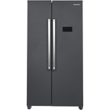 Heinner HSBS-HM442NFINVDGE++ Amerikanischer Kühlschrank - 442L - No Frost - Anthrazit