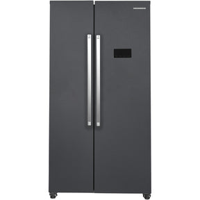 Heinner HSBS-HM442NFINVDGE++ Amerikanischer Kühlschrank - 442L - No Frost - Anthrazit – Produktfoto