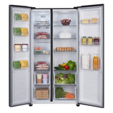 Heinner HSBS-HM442NFINVDGE++ Amerikanischer Kühlschrank - 442L - No Frost - Anthrazit – Bild 2
