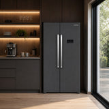 Heinner HSBS-HM442NFINVDGE++ Amerikanischer Kühlschrank - 442L - No Frost - Anthrazit – Bild 4