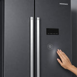 Heinner HSBS-HM442NFINVDGE++ Amerikanischer Kühlschrank - 442L - No Frost - Anthrazit – Bild 7