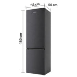 Heinner Kühl-Gefrierkombination HC-HM262DGE – 262 Liter – Energieeffizienzklasse E – Anthrazit – Bild 3