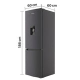 Heinner HCNF-HM291INVDGWDE++ Kühl-Gefrierkombination Anthrazit – 291 L – No Frost mit Wasserspender – Freistehend – Bild 3