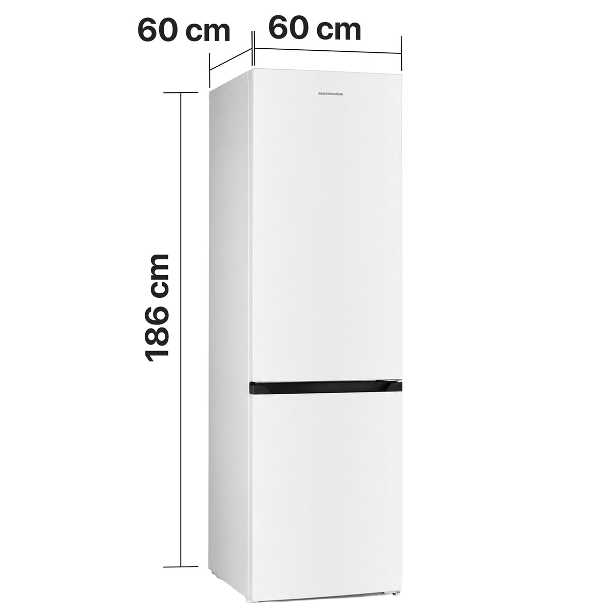 Heinner HCNF-HM293INVD Kühl-Gefrierkombination – 293 Liter – No Frost – Inverter – Energieeffizienzklasse D – Weiß – Bild 4