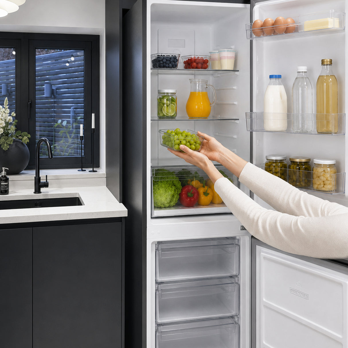 Heinner HCNF-HM293INVDGD Kühl-Gefrierkombination – 293 Liter – No Frost – Inverter – Energieeffizienzklasse D – Bild 7