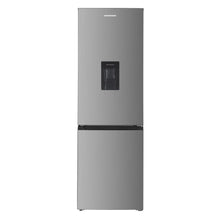 Heinner HC-HM313XWDE++ Kühl-Gefrierkombination mit Wasserspender – 313 L – Energieeffizienzklasse E – Elektronische Steuerung mit einstellbarem Thermostat – LED-Beleuchtung – Reversible Tür – 5 Jahre Garantie
