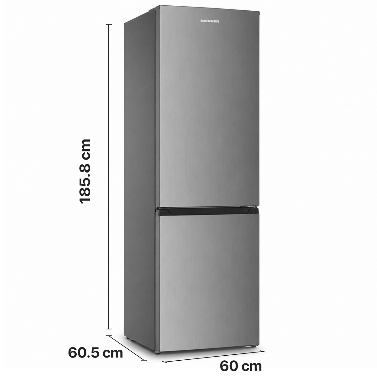 Heinner HC-HM315XE++ Kühl-Gefrierkombination – 315 L – Energieeffizienzklasse E – Einstellbarer Thermostat – Bild 3