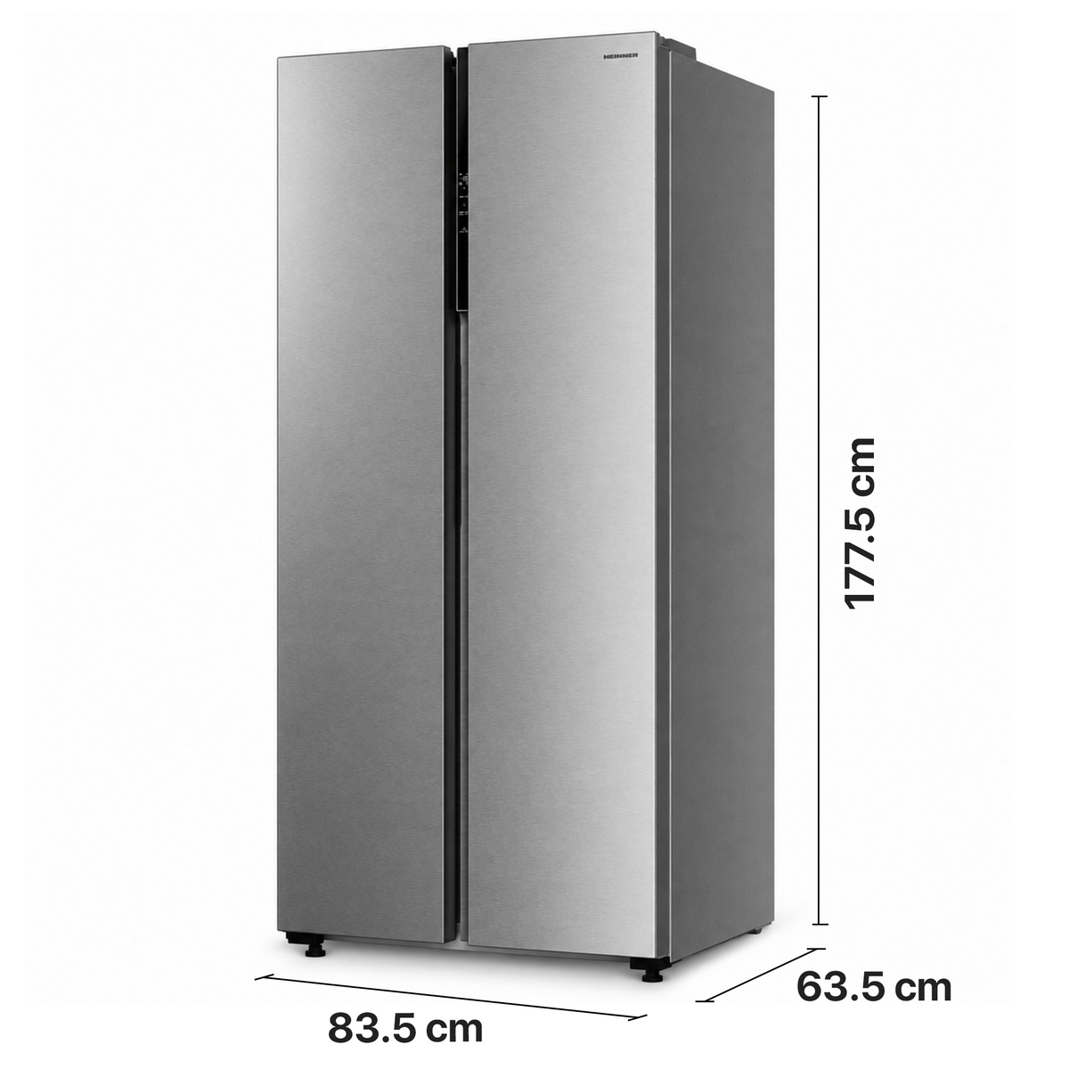 Heinner HSBS-M460NFINVXE++ Side-by-Side-Kühlschrank – 460 L – Total No Frost – Inverter Kompressor – Bild 3