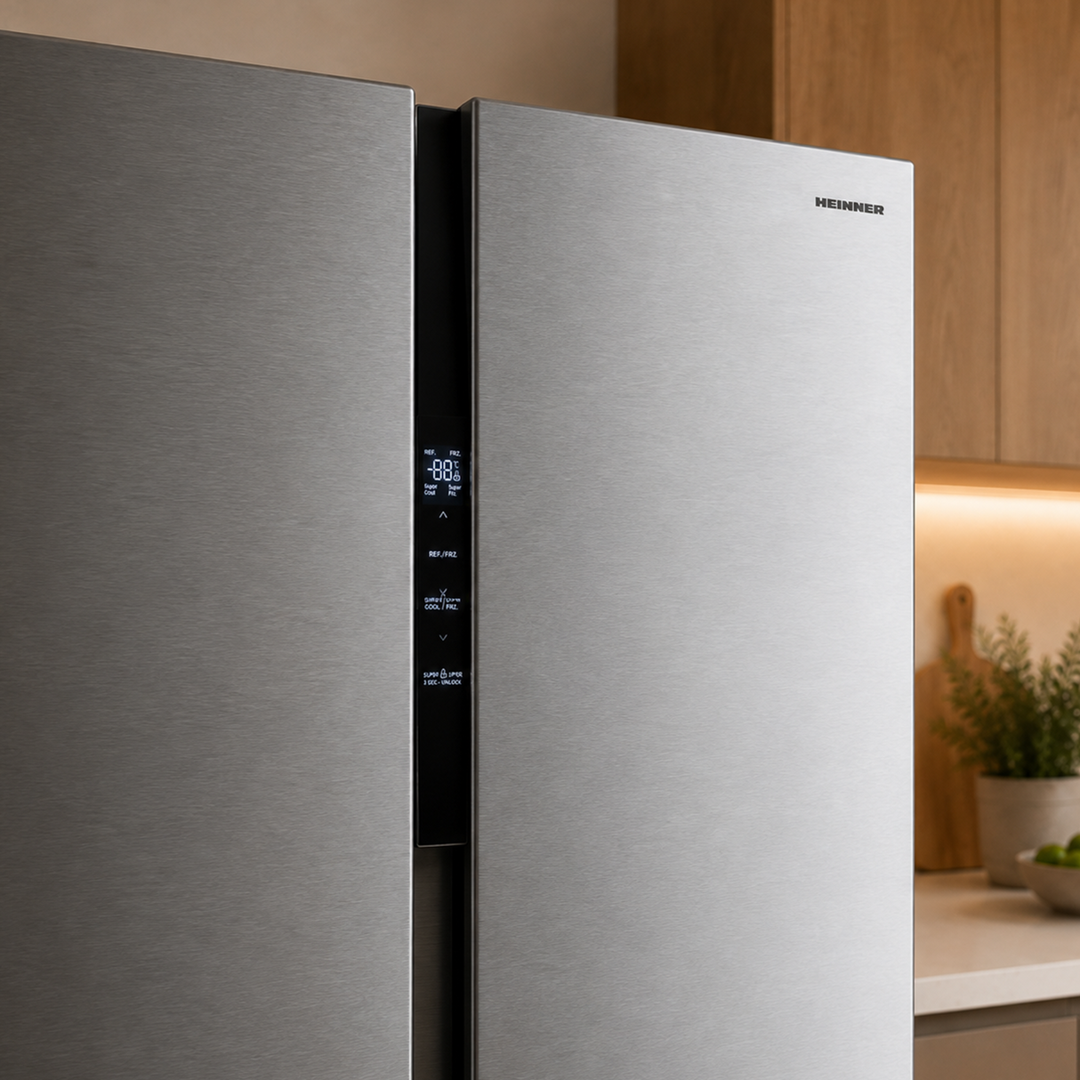 Heinner HSBS-M460NFINVXE++ Side-by-Side-Kühlschrank – 460 L – Total No Frost – Inverter Kompressor – Bild 7