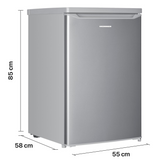 Heinner HF-HM109SE++ Tischkühlschrank mit Gefrierfach 109 L – Energieklasse E – Einstellbarer Thermostat – Bild 3