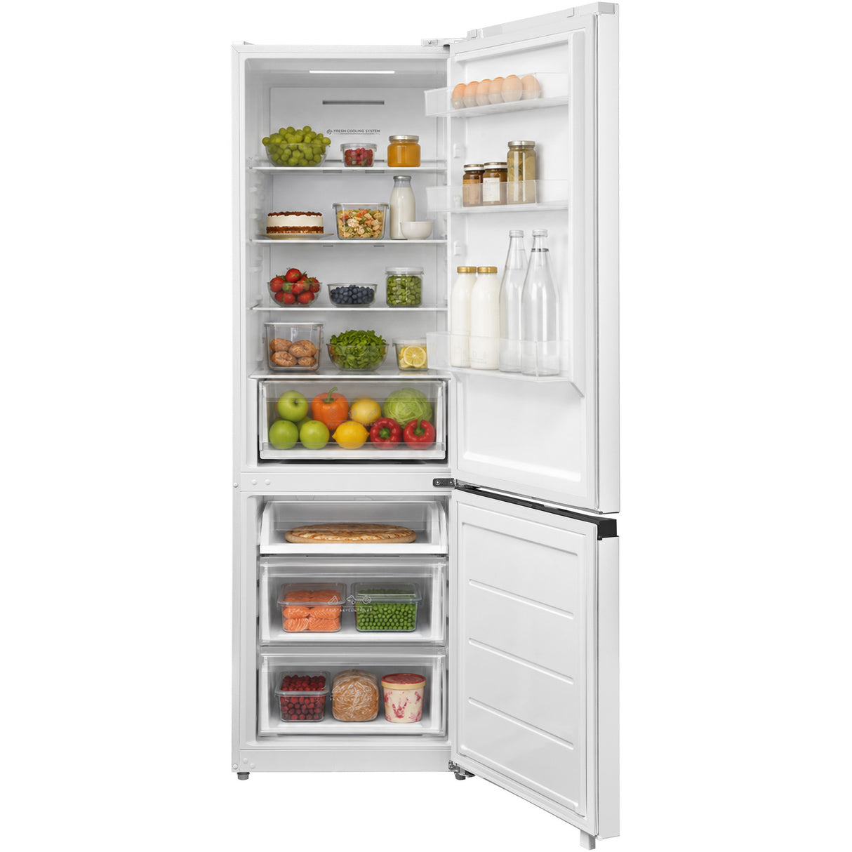 Heinner HCNF-M330INVE Kühl-Gefrierkombination – 330 Liter – No Frost – Inverter – Energieeffizienzklasse E – Weiß – Bild 4