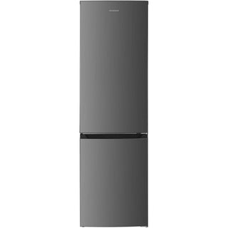 Heinner HCNF-HM253INVXD Kühl-Gefrier-Kombination – 253 L – Total No Frost – Inverter-Kompressor – Energieeffizienzklasse D – Elektronische Steuerung mit einstellbarem Thermostat – LED-Beleuchtung – Edelstahl – 5 Jahre Garantie