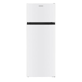 Heinner HF-HM248INVE++ Kühlschrank mit Gefrierfach – 248 L – Inverter-Kompressor – Energieeffizienzklasse E – Einstellbarer Thermostat – LED-Beleuchtung – Weiß – 5 Jahre Garantie
