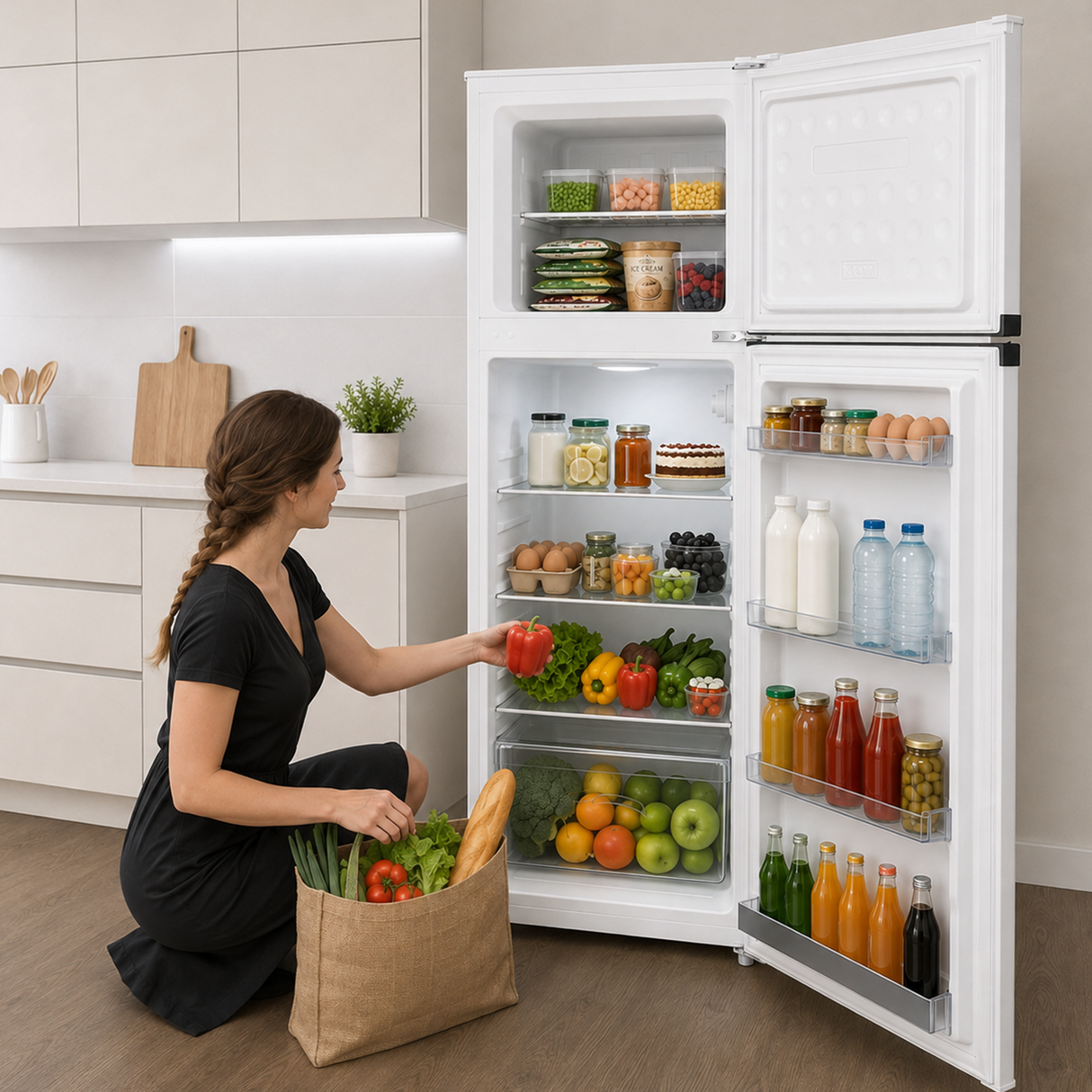 Heinner HF-HM248INVE++ Kühlschrank mit Gefrierfach – 248 L – Inverter-Kompressor – Energieeffizienzklasse E – Bild 10