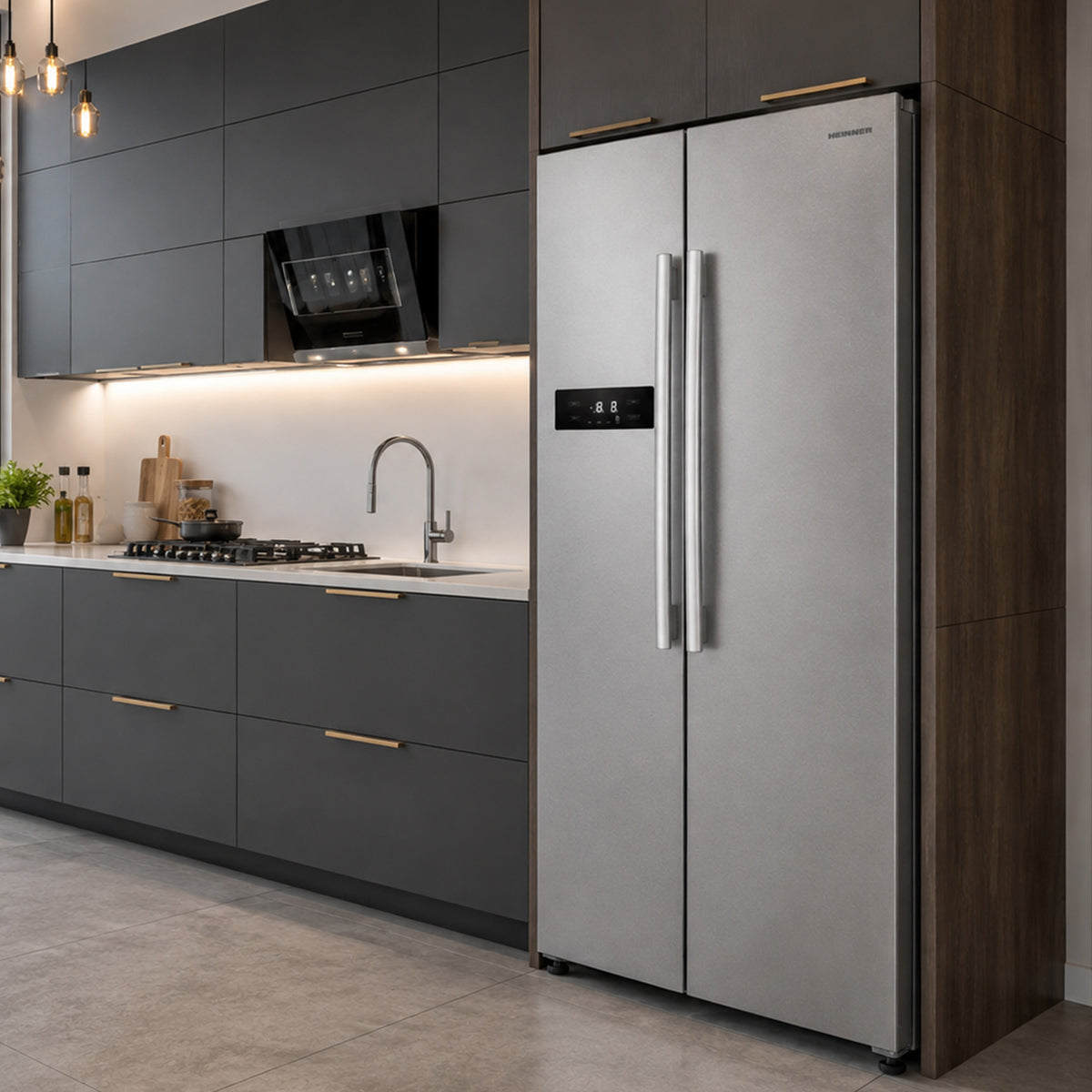 Heinner HSBS-M548NFINVXE Amerikanischer Kühlschrank – 548 Liter – No Frost – Inverter – Energieeffizienzklasse E – Bild 6