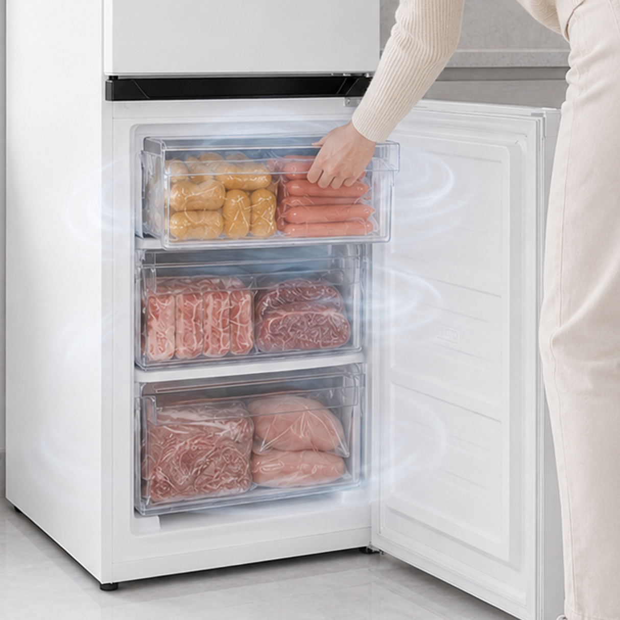 Heinner HCNF-HM253INVD Kühl-Gefrierkombination – 253 L – Total No Frost – Inverter-Kompressor – Bild 8