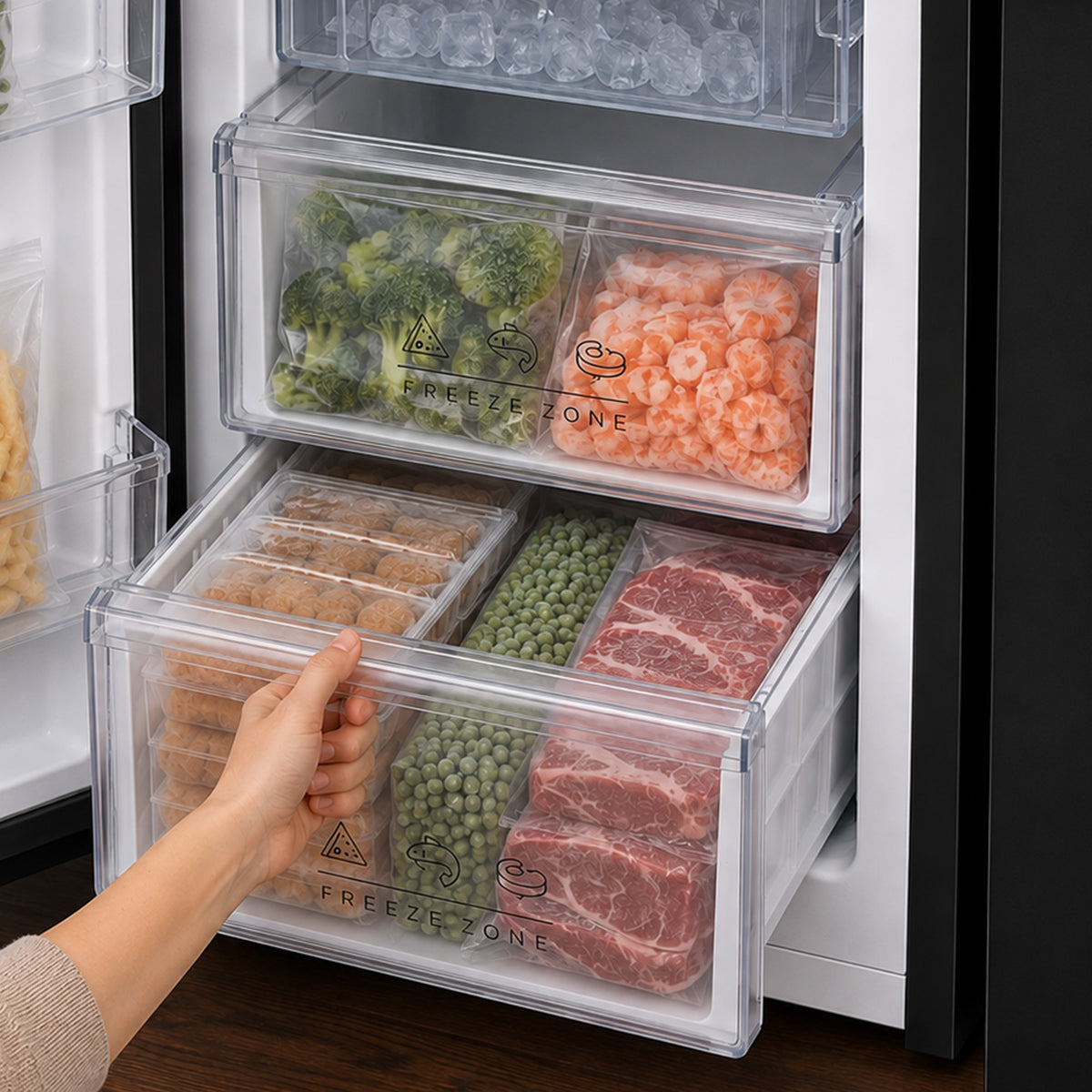 Heinner HSBS-M548NFINVBKE Amerikanischer Kühlschrank – 548 Liter – No Frost – Inverter – Energieeffizienzklasse E – Bild 10