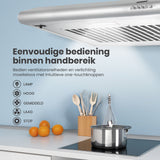 Heinner CH-201SS Dunstabzugshaube 60 cm – 3 Geschwindigkeiten – LED – Umluft – Bild 3