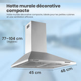 Heinner DCH-450X Dunstabzugshaube – Wandeinbau – 60 cm – 3 Geschwindigkeiten – Edelstahl – Bild 5