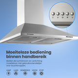 Heinner DCH-650GX Dunstabzugshaube – Wandschirmhaube – 60 cm – 3 Geschwindigkeiten – Bild 4