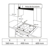 Heinner HBH-M495IWFIX Gaskochfeld – 59 cm – 4 Brenner – Wokbrenner – Gusseisenroste – Bild 8
